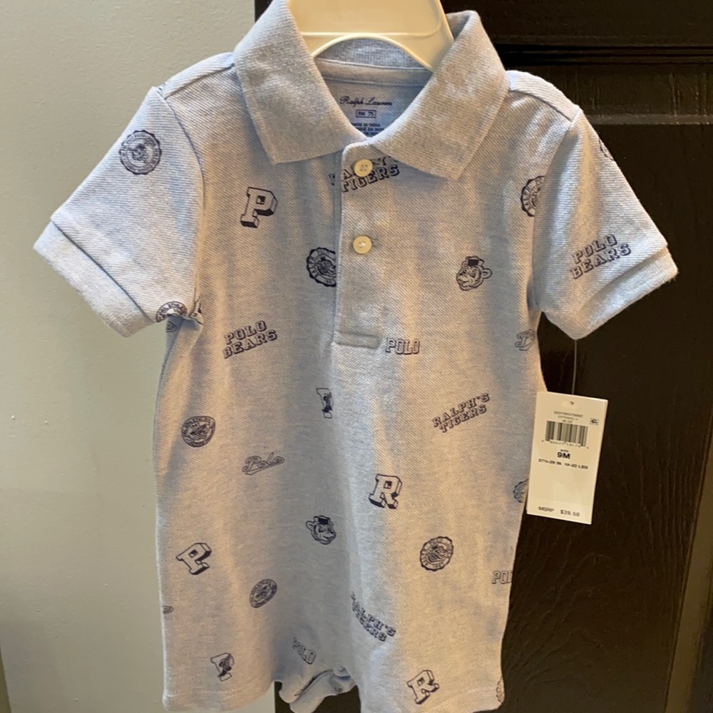 Baby Boys Ralph Lauren Polo Onsie